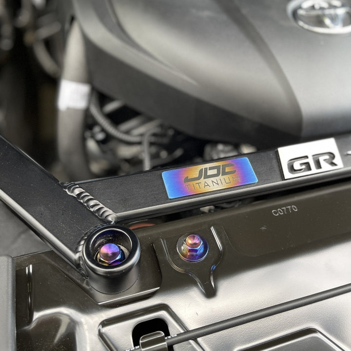 JDC Titanium Engine Bay Dress-Up Hardware Kit | A90 Toyota Supra