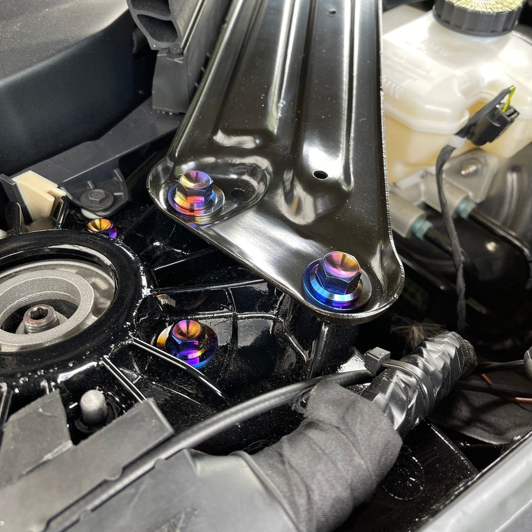 JDC Titanium Engine Bay Dress-Up Hardware Kit | A90 Toyota Supra