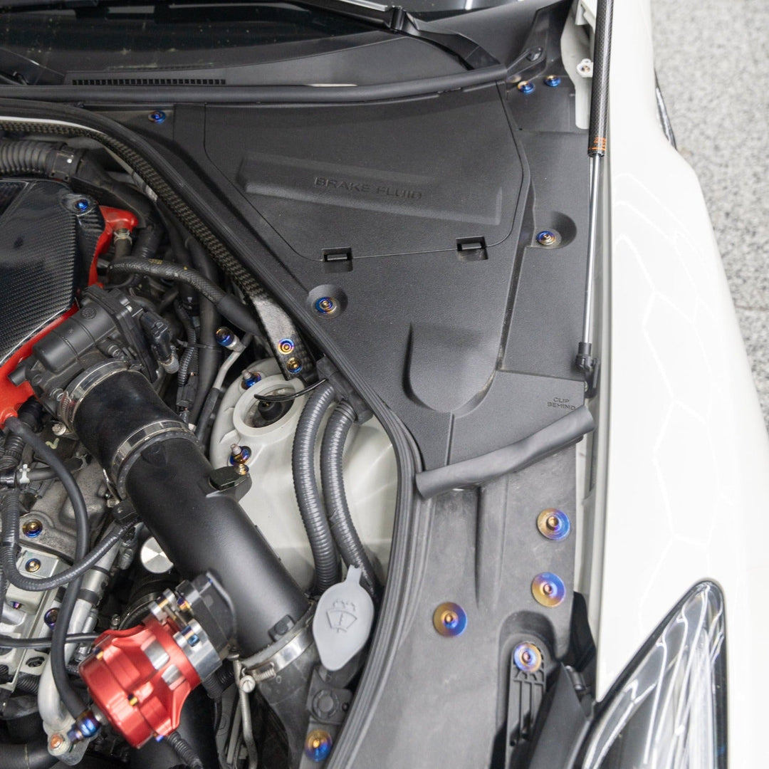 JDC Titanium Engine Bay Dress-Up Hardware Kit | Nissan R35 GT-R