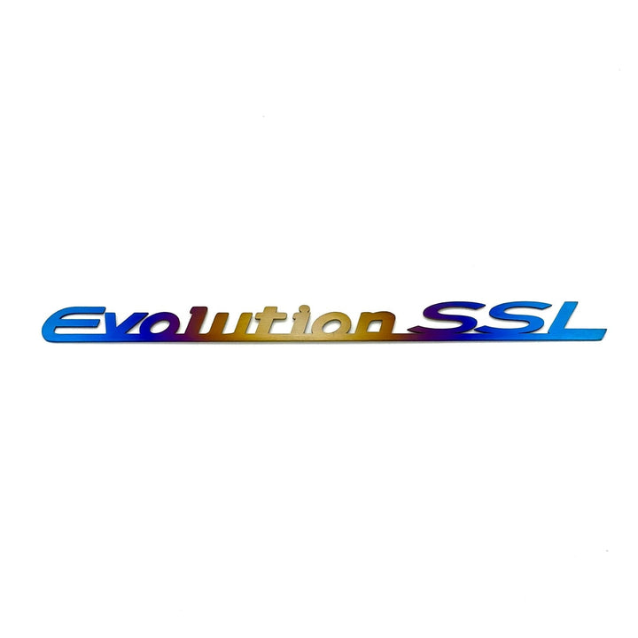 JDC Titanium "Evolution SSL" Trunk Badge | Mitsubishi Evo 8/9