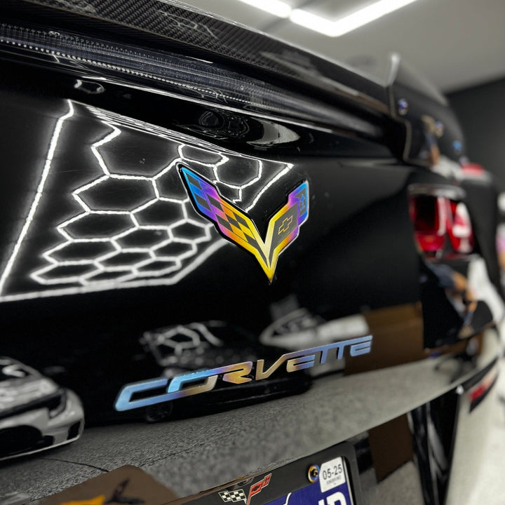JDC Titanium Front/Rear Badge | 2014-2019 C7 Corvette