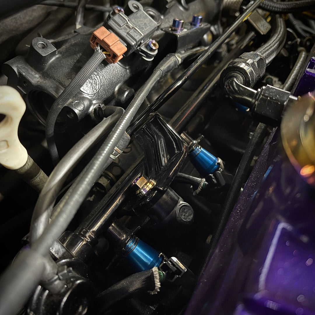 JDC Titanium Fuel Rail Hardware | Mitsubishi Evo 8/9/X