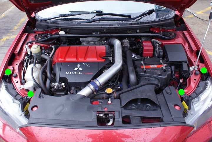 JDC Titanium Headlight Hardware Kit | Mitsubishi Evo X