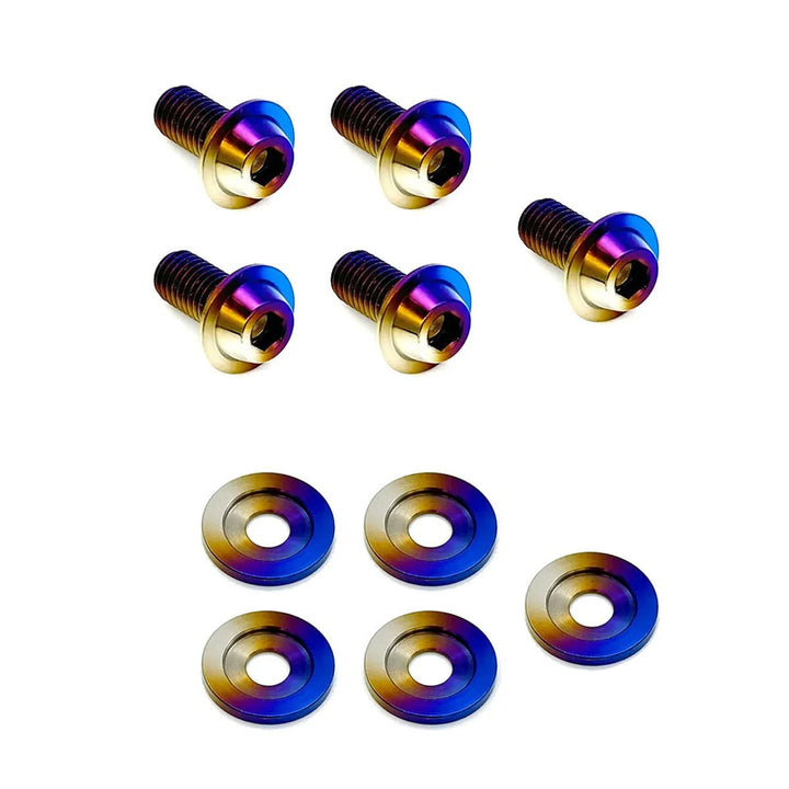 JDC Titanium Hood Vent Heat Shield Hardware | 2023+ FL5 Civic Type R