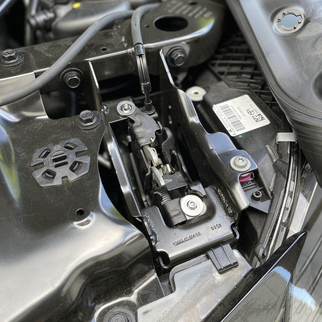 JDC Titanium Hood Latch Mechanism Hardware Kit | A90 Toyota Supra