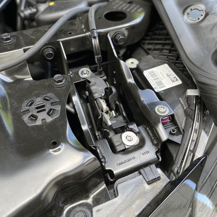 JDC Titanium Hood Latch Mechanism Hardware Kit | A90 Toyota Supra