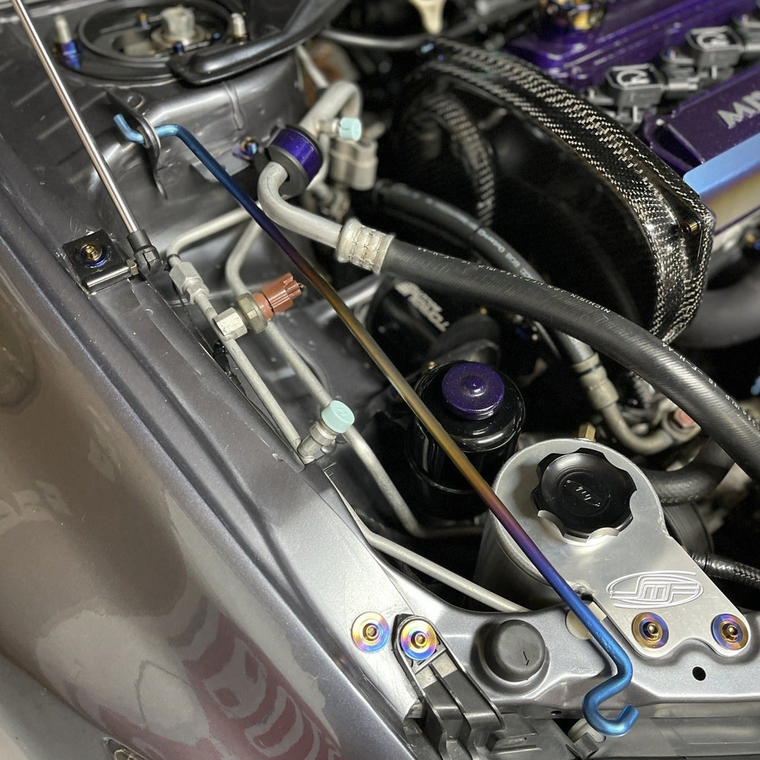 JDC Titanium Hood Prop Rod | Evo 7/8/9