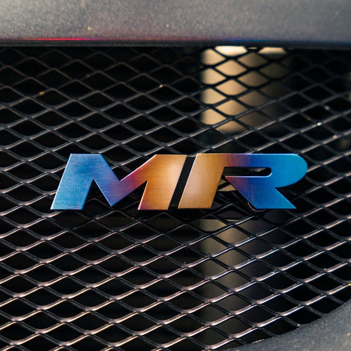 JDC Titanium "MR" Front Grill Badge | Mitsubishi Evo 8/9