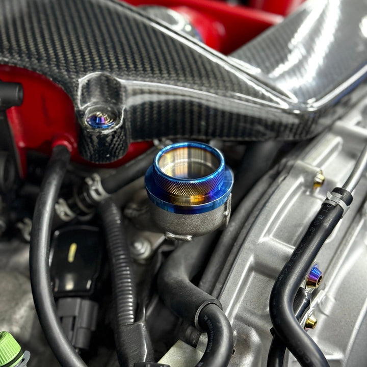 JDC Titanium Oil Cap | Nissan R35 GT-R / Multiple Nissan Applications)