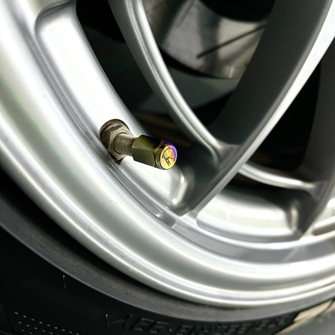 JDC Titanium Valve Stem Caps