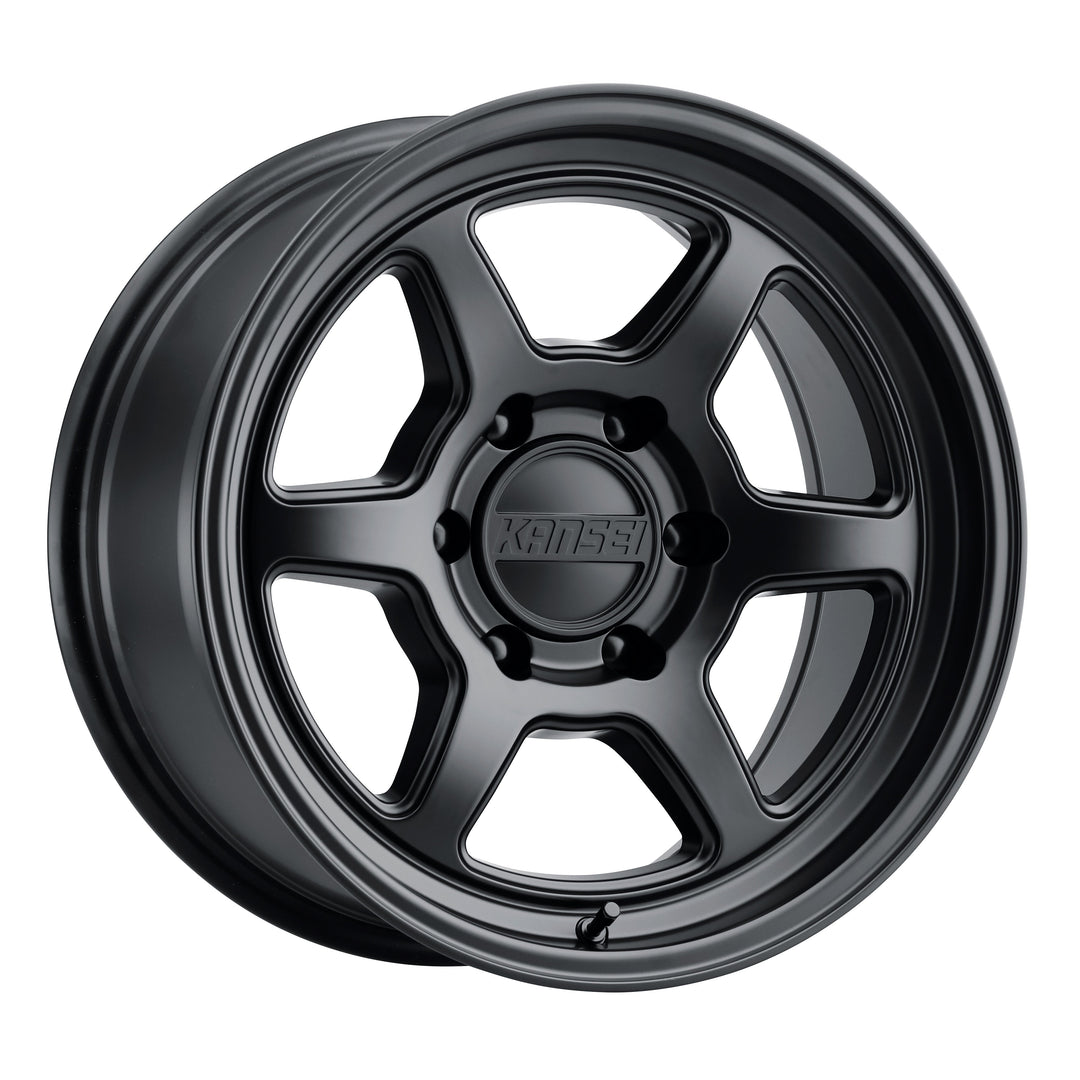 Kansei Roku Matte Black 17X8.5 6X139.7 -10 wheel by Kansei