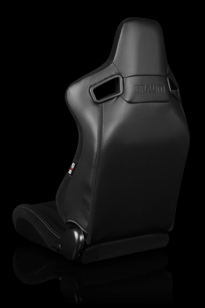 Braum Elite Series Sport Seats - Black / Grey Stitching (PAIR) - Lowered Lifestyle