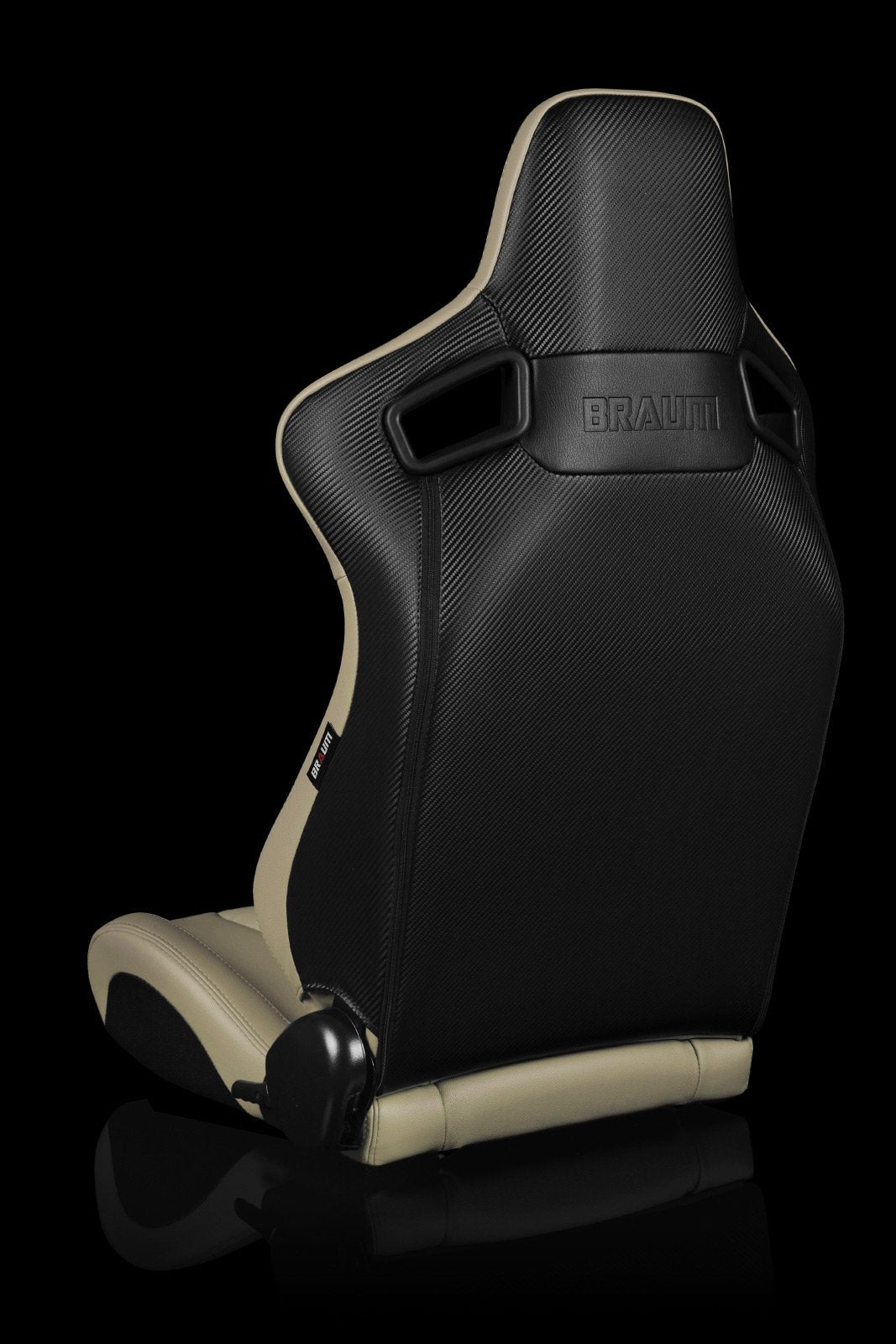 Braum Elite Series Sport Seats - Beige Leatherette (PAIR) - Lowered Lifestyle