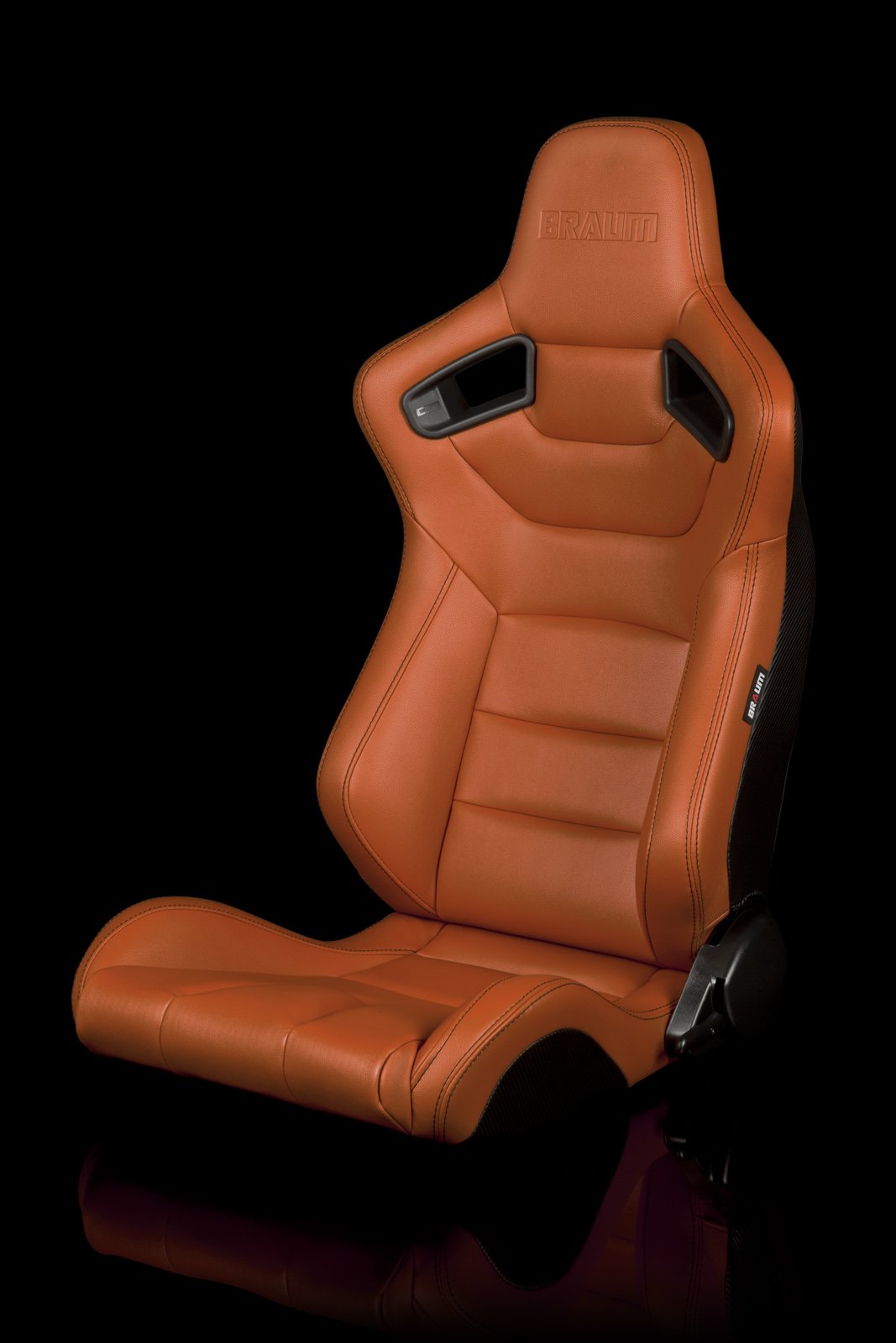 Braum Elite Series Sport Seats - British Tan Leatherette (PAIR) - Lowered Lifestyle