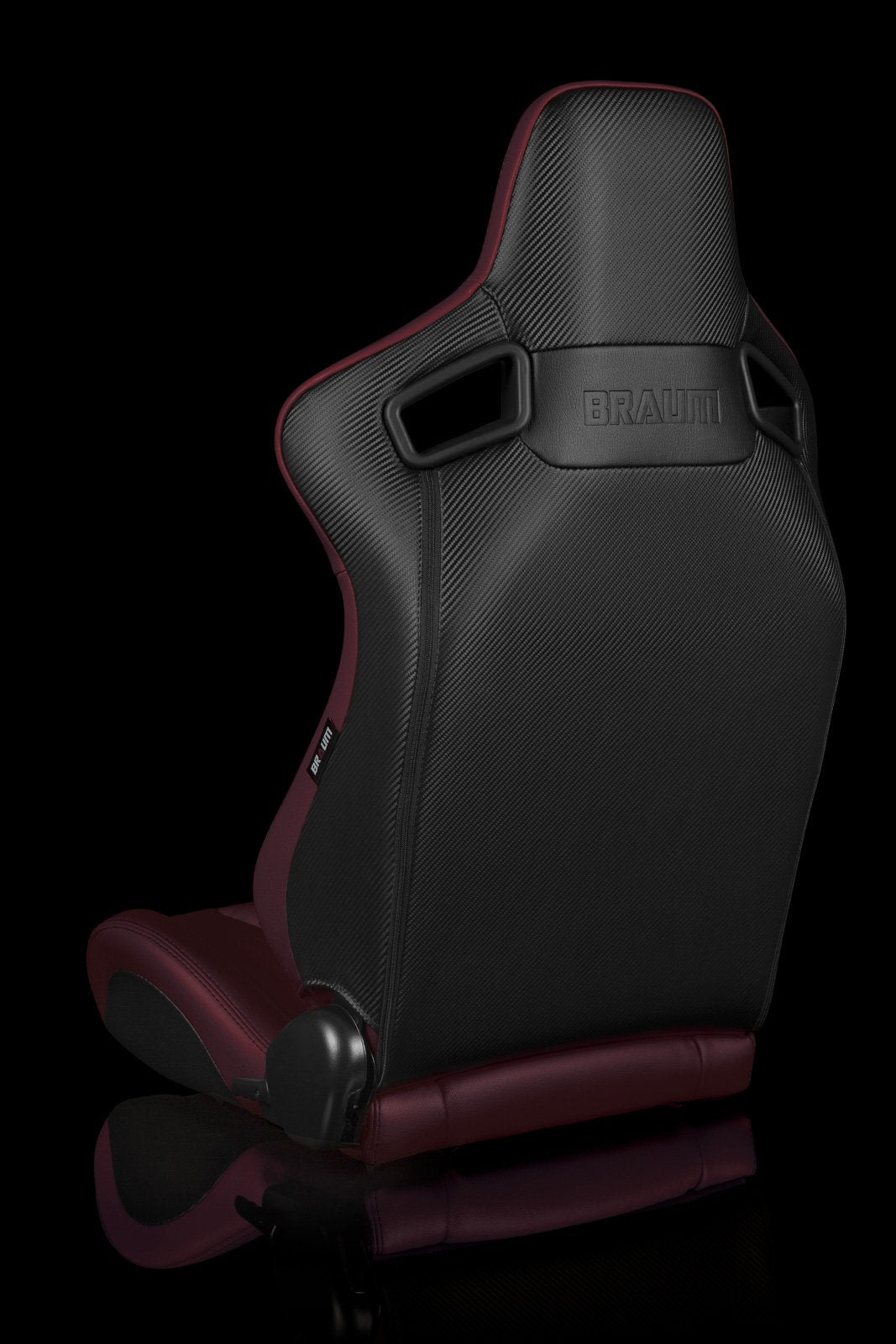 Braum Elite Series Sport Seats - Maroon Leatherette (PAIR) - Lowered Lifestyle