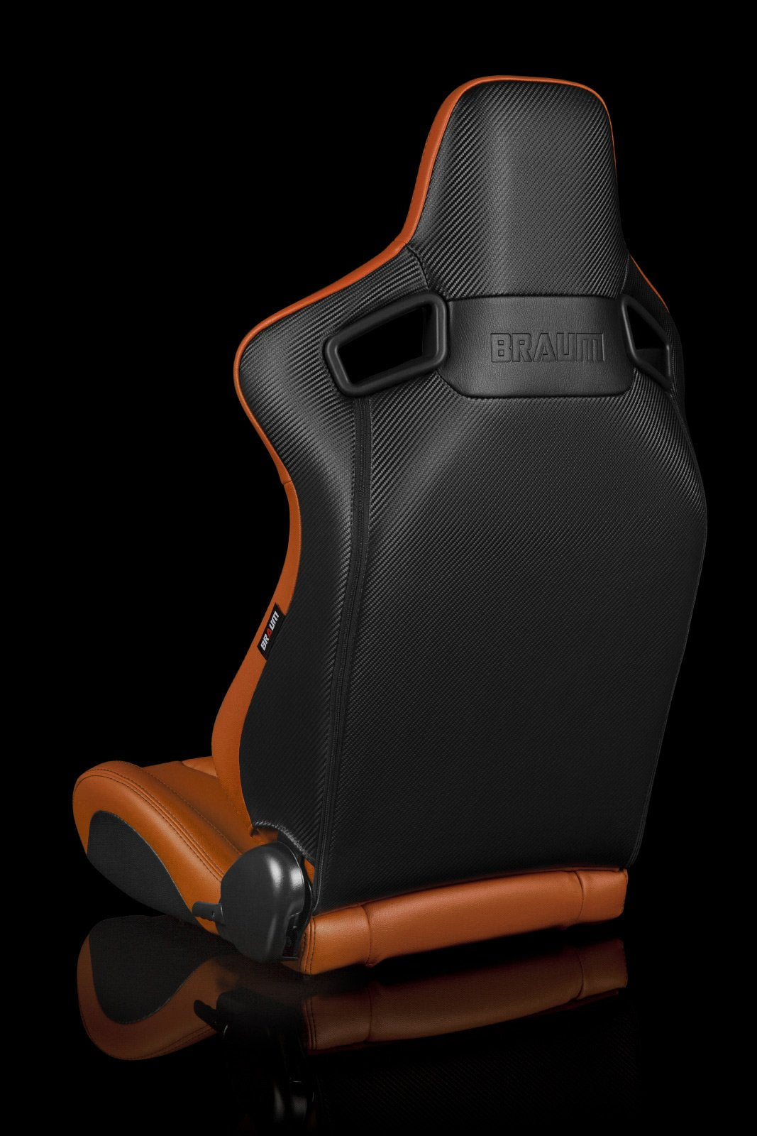 Braum Elite-X Series Sport Seats - British Tan Leatherette / Black Stitching (PAIR) - Lowered Lifestyle