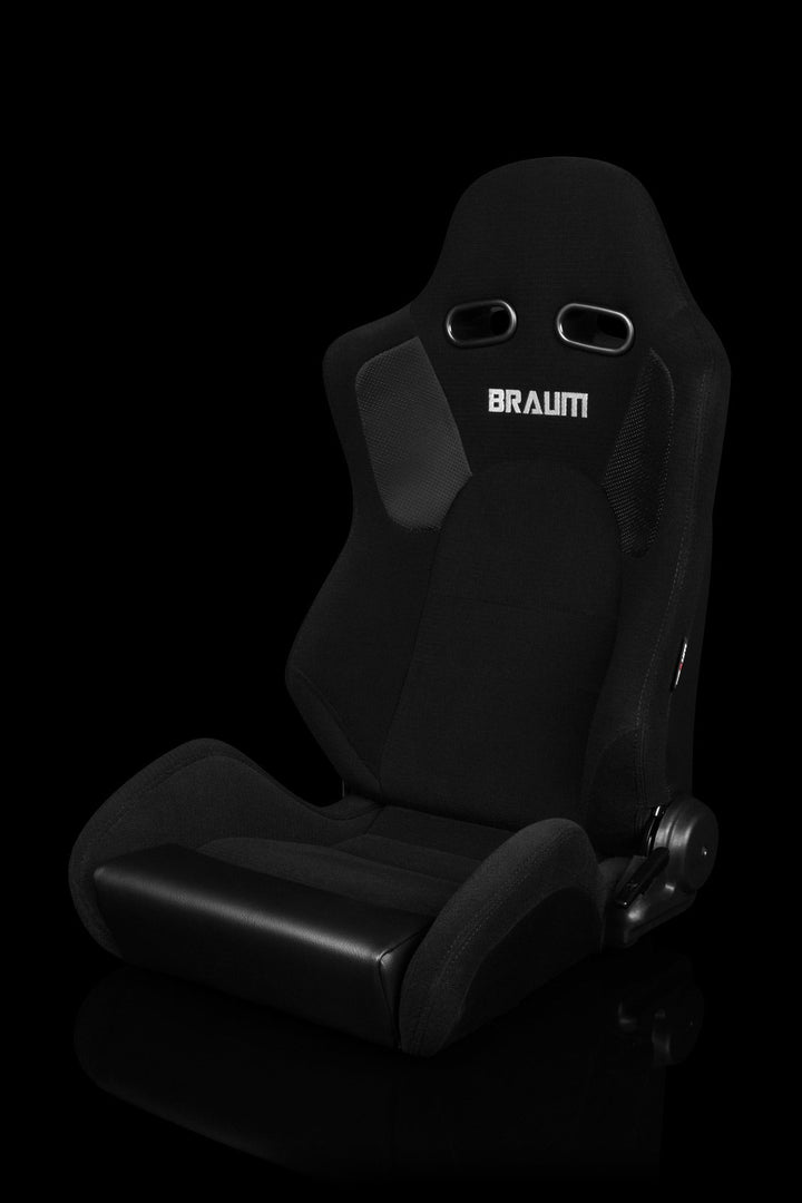 Braum Advan Series Sport Seats - Black Cloth (PAIR) - Lowered Lifestyle