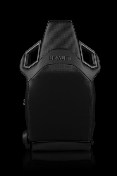 Braum Alpha-X Series Racing Seats - Black & Carbon Fiber (PAIR) - Lowered Lifestyle