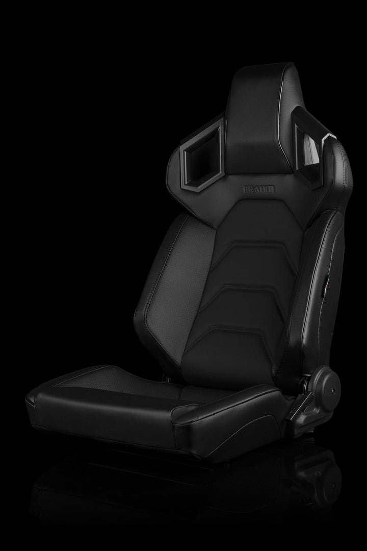 Braum Alpha-X Series Racing Seats - Black Stitching / Low Base (PAIR) - Lowered Lifestyle