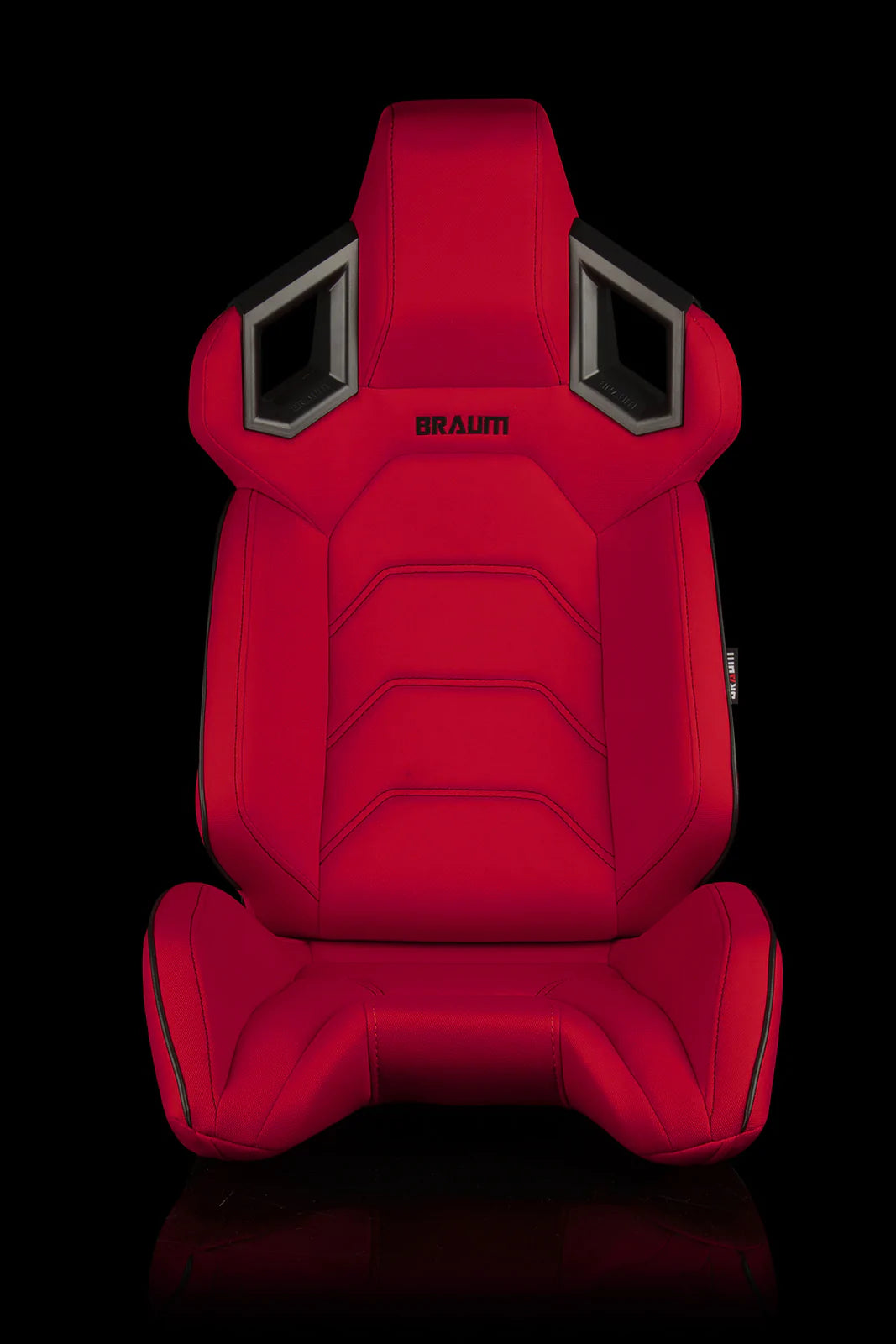 Braum Racing Seats Alpha X Series - Red Polo Fabric (Black Stitching)