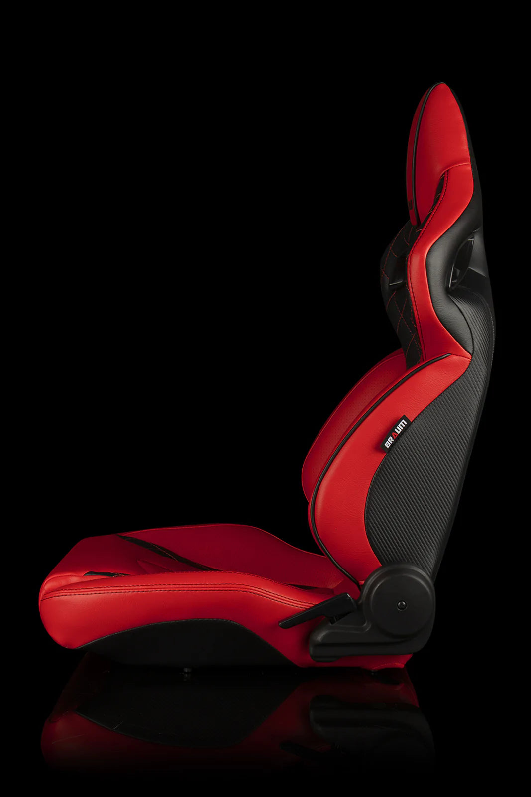 Braum Racing Seats Orue Series - Red Diamond (Red Stitching)