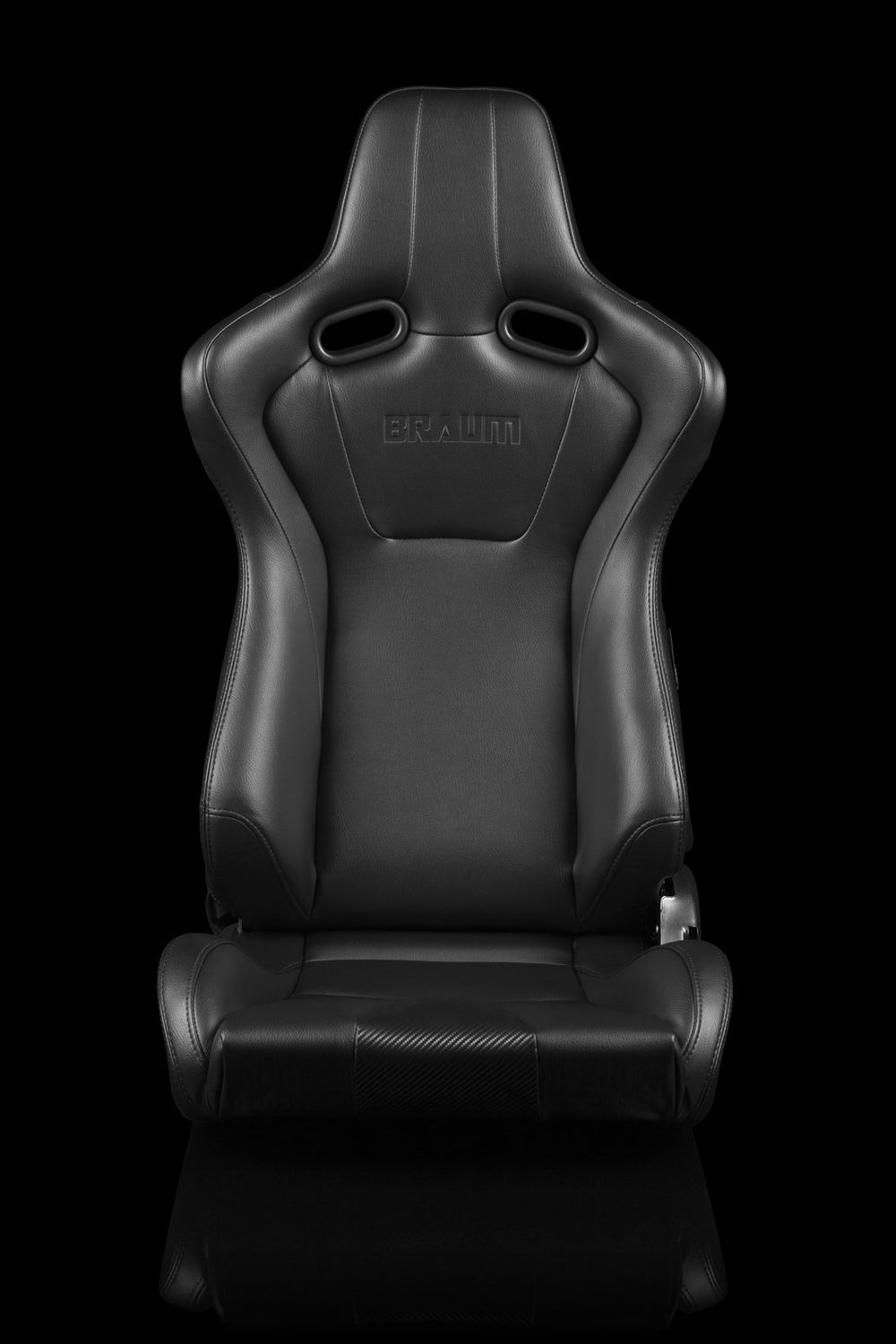 Braum Venom Series Sport Seats - Black Leatherette (PAIR) - Lowered Lifestyle