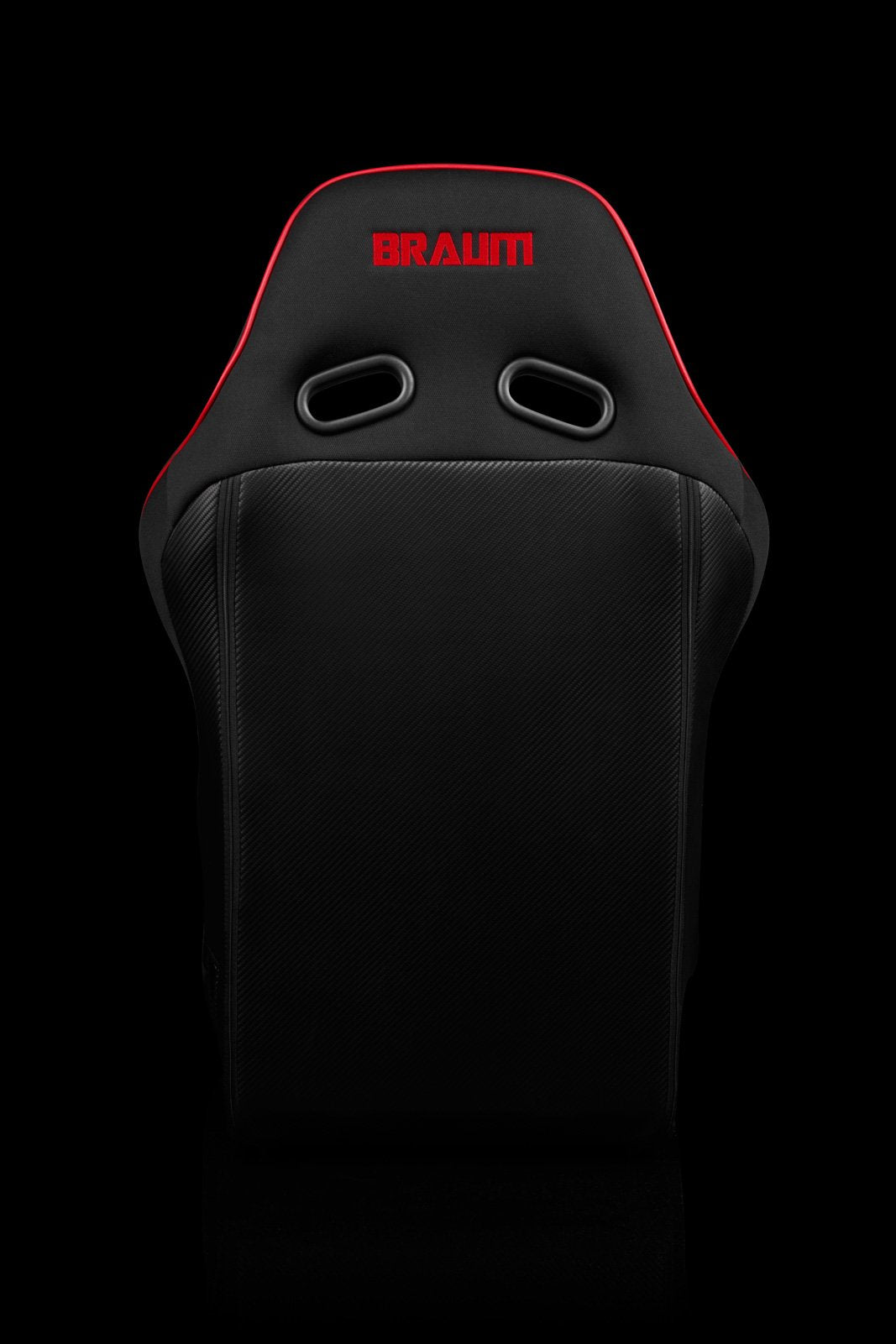 Braum Falcon X Series FIA Approved Fixed Back Racing Seat / Black & Red - Lowered Lifestyle