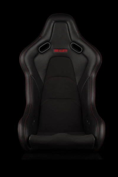 Braum Racing Seats Falcon-S Composite FRP Bucket - Red Stitching