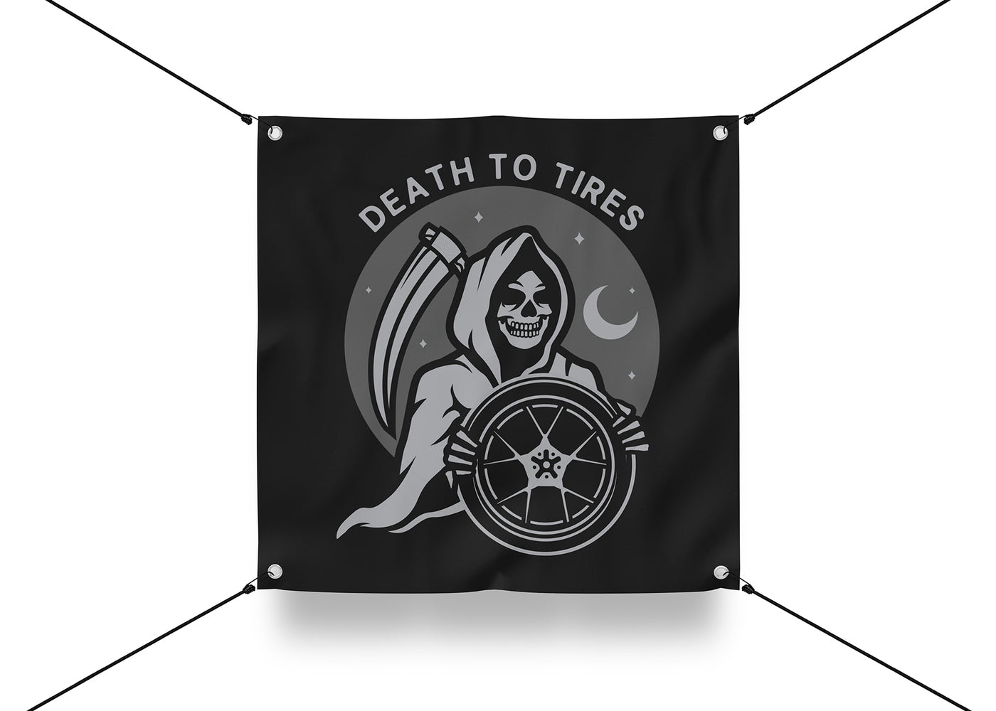 Garage Banner – Death To Tires (Black Friday Limited Edition)