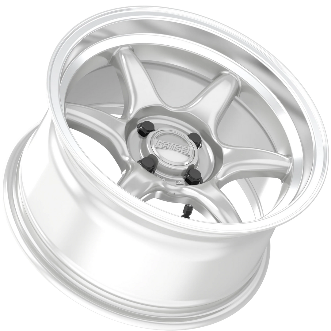 Kansei Tandem Wheels 15X7 4X114.3 +0 - Silver With Machined Lip