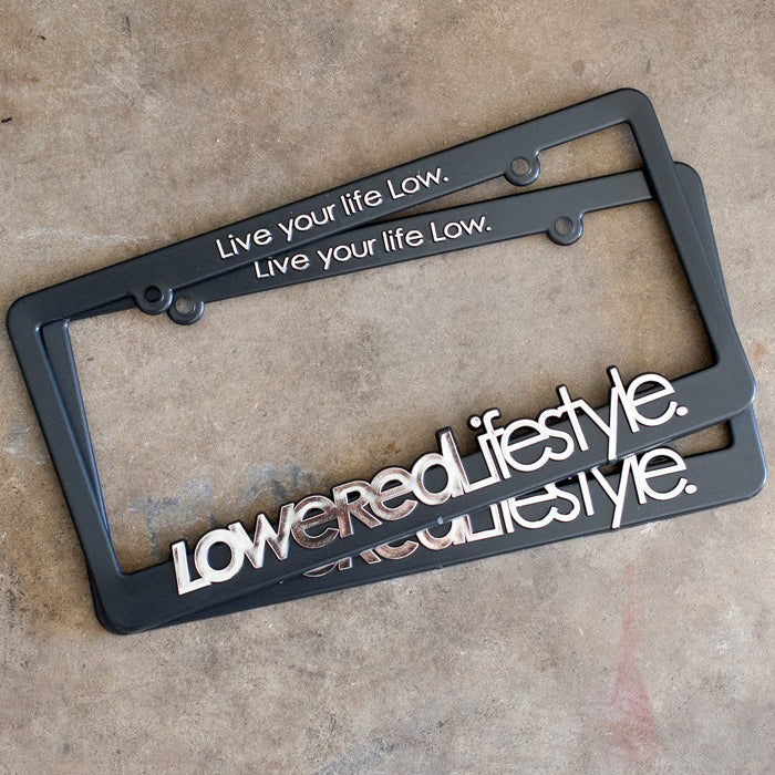 License Plate Frame with OG Logo - Chrome