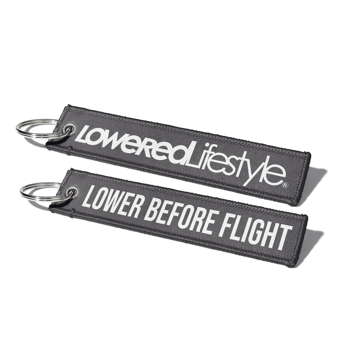 Flight Tag - Lower Before Flight (Charcoal / White)
