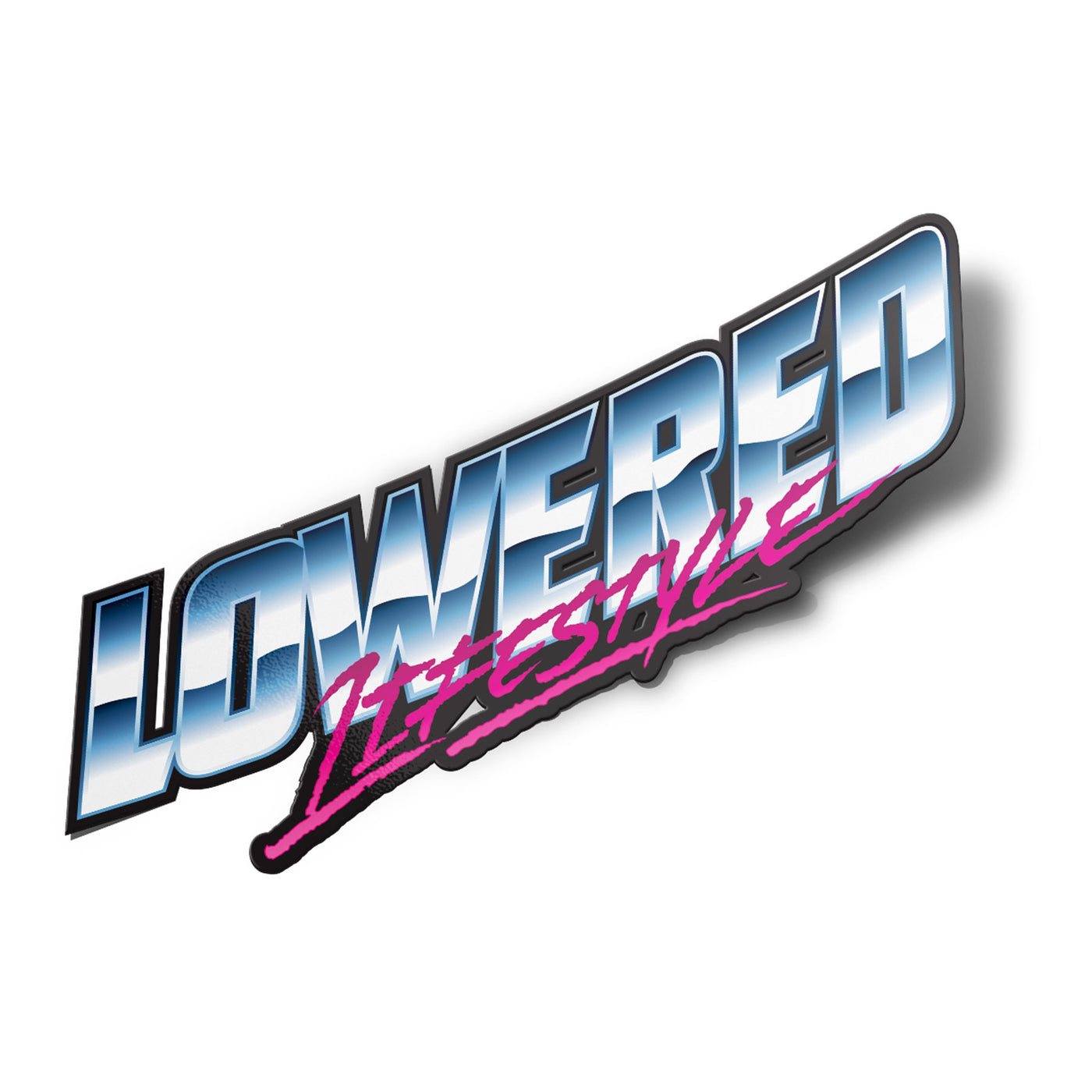 Sticker – Lowered Lifestyle Retro Logo