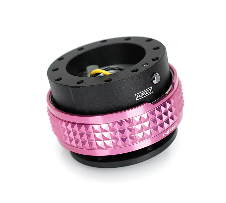 NRG Quick Release 2.1 - Black Body / Pink Pyramid Ring