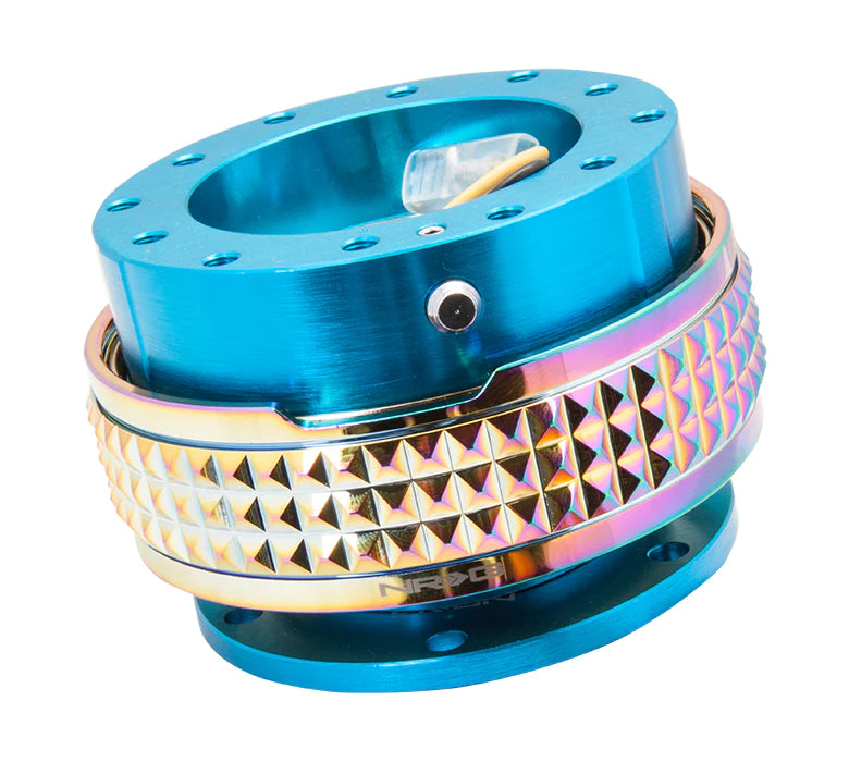 NRG Quick Release 2.1 - New Blue Body / Neochrome Pyramid Ring