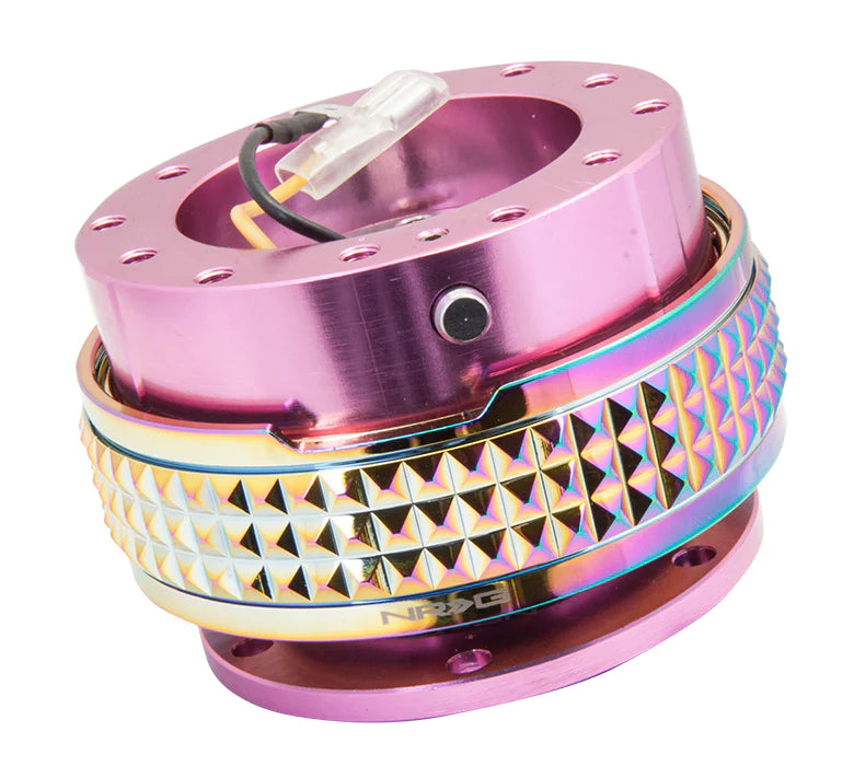 NRG Quick Release 2.1 - Pink Body / Neochrome Pyramid Ring