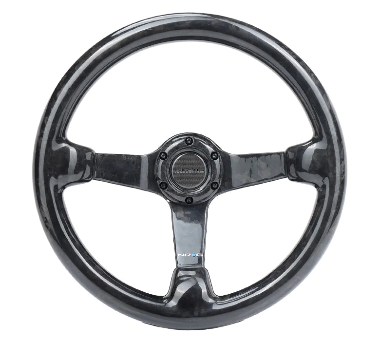 NRG Steering Wheel Forged Carbon Fiber 350mm 3" Deep Dish
