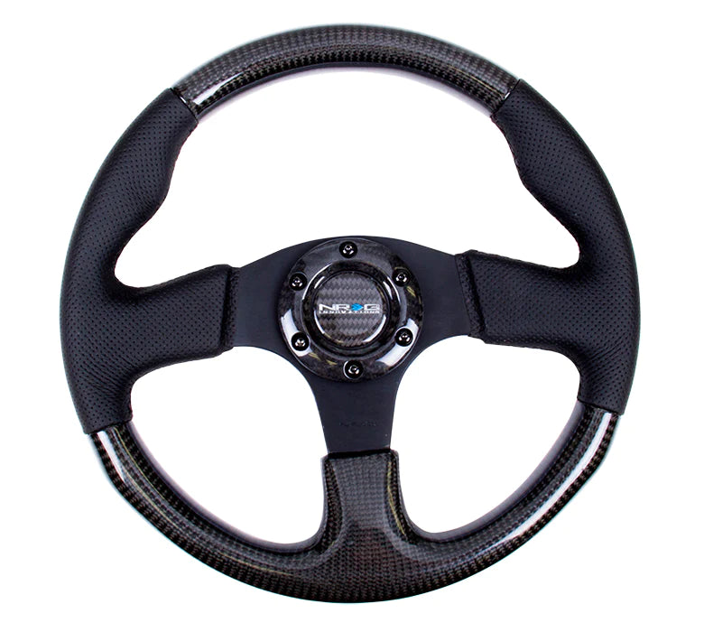 NRG Steering Wheel Carbon Fiber 315mm with Black Stitching