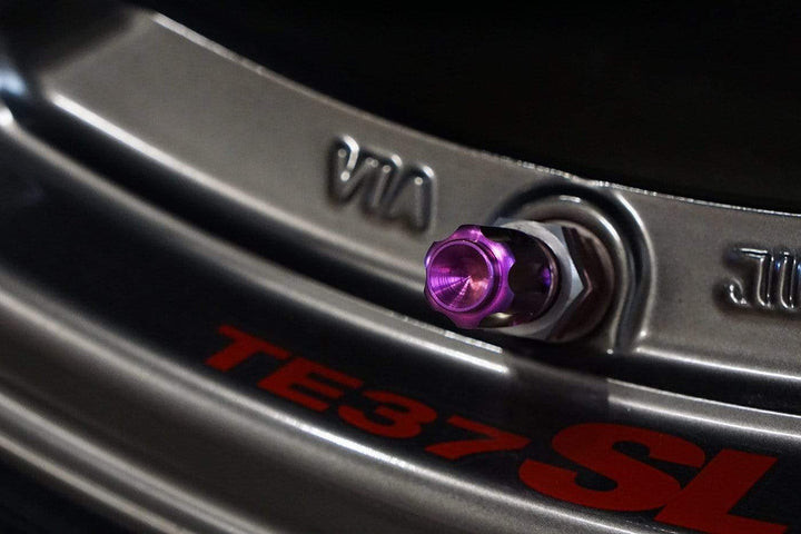 Dress Up Bolts Titanium Valve Stem Caps - Gear Design - DressUpBolts.com