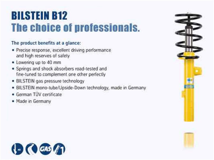 Bilstein B12 2012 BMW 335i Base Coupe Front and Rear Suspension Kit