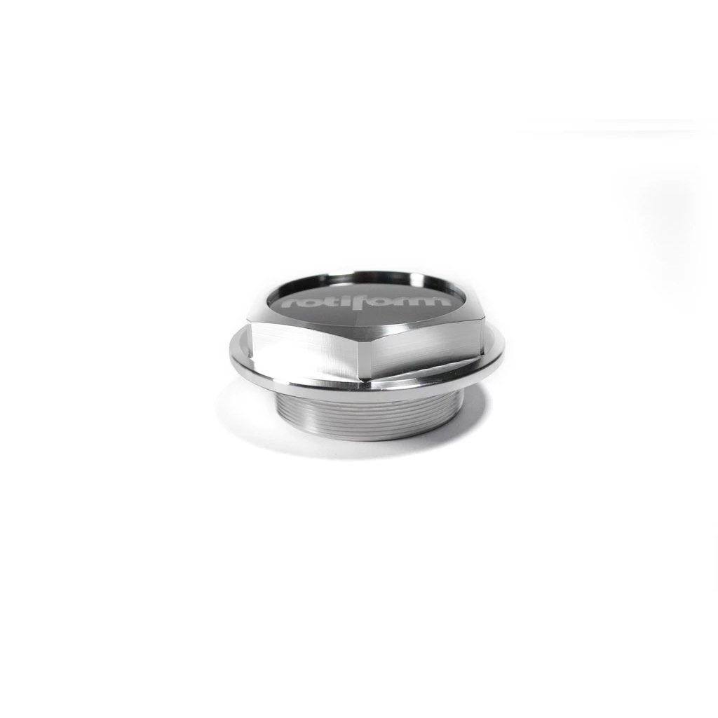 Rotiform Billet Hex Center Cap (AeroDisc) - Machined Silver - Lowered Lifestyle