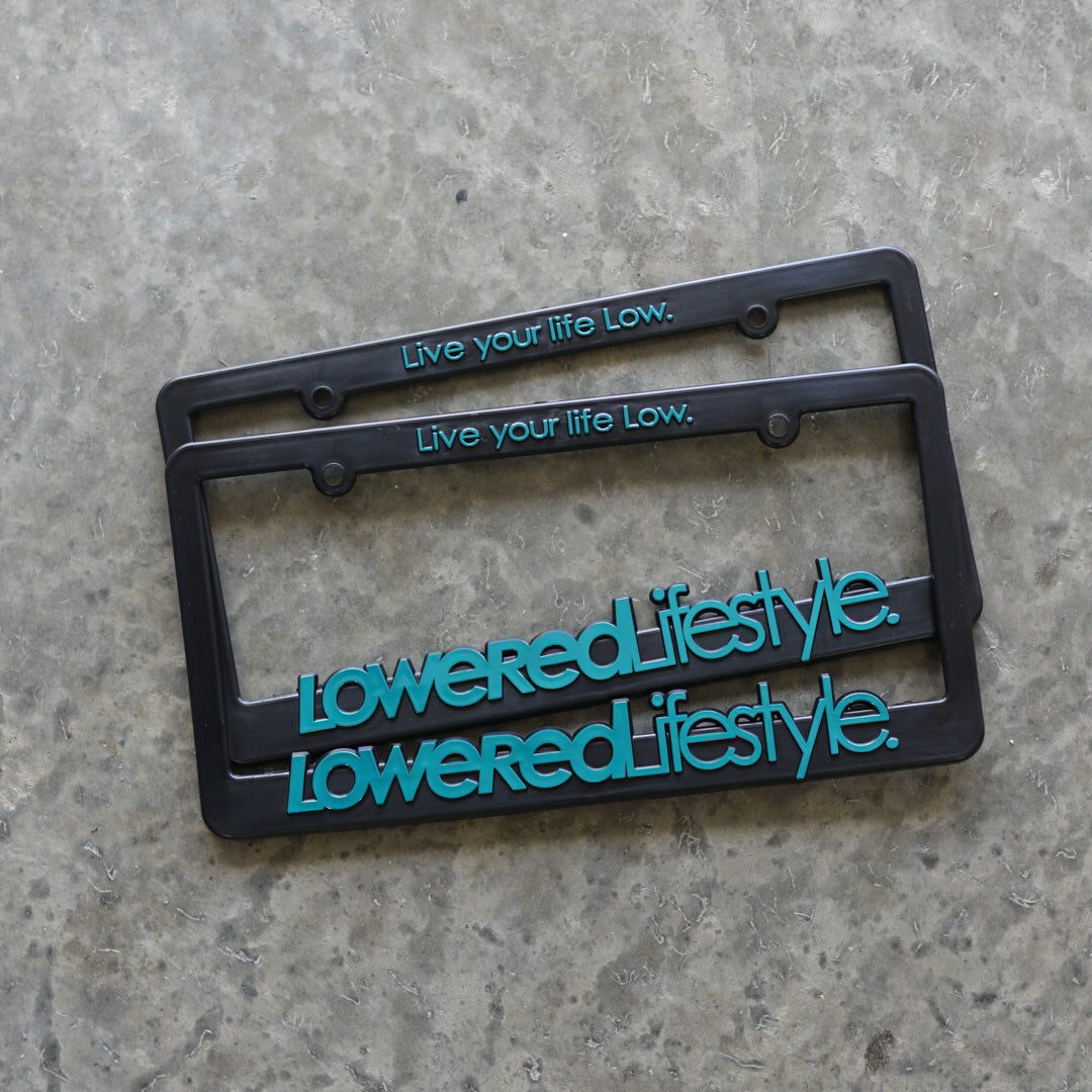 License Plate Frame with OG Logo - Teal