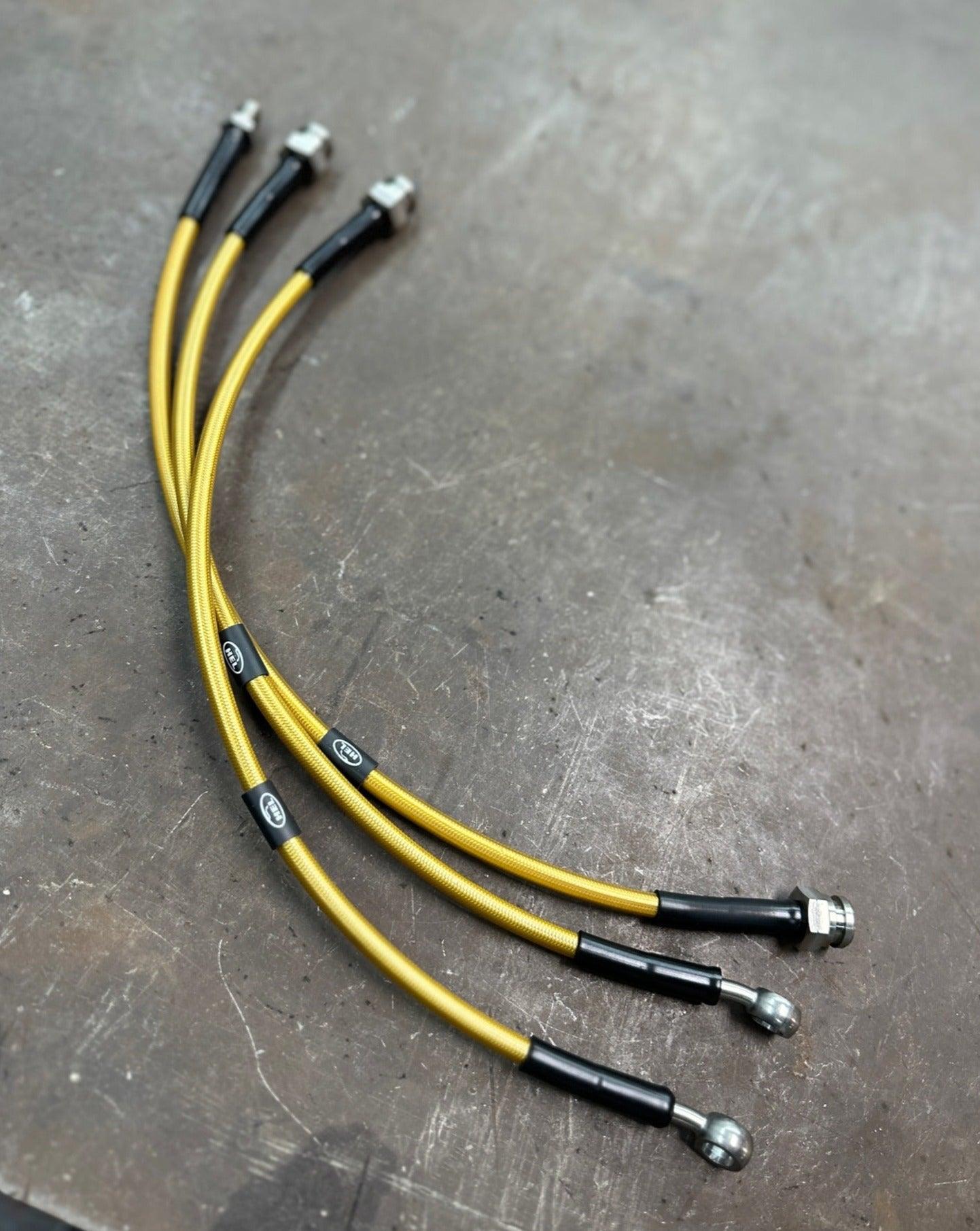 HEL Braided Brake Lines for Nissan D21 Hardbody Truck 2WD (1992