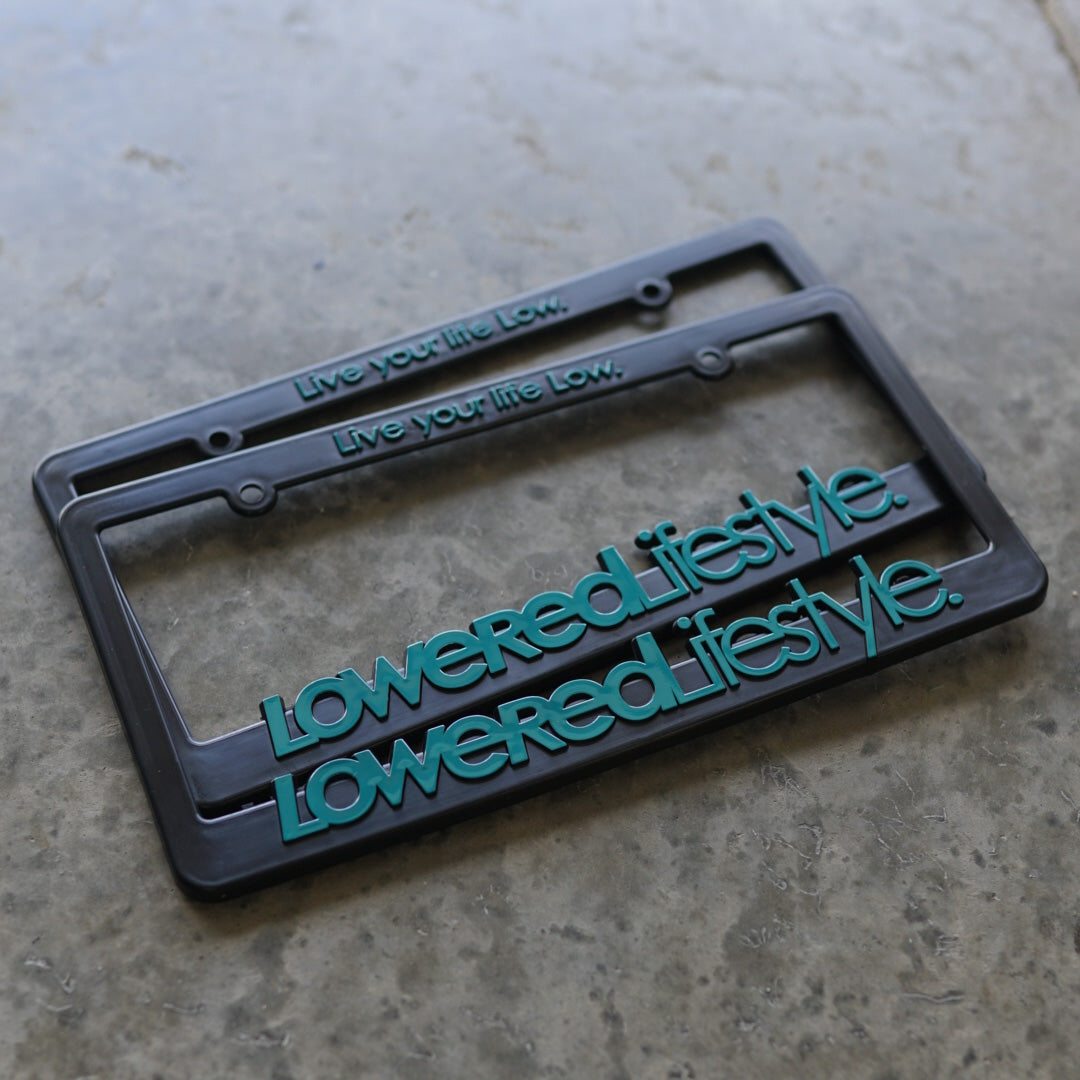 License Plate Frame with OG Logo - Teal
