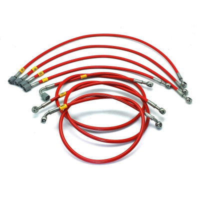 HEL Braided Fuel Injector Lines for Volkswagen Golf MK1 8V (M12 Injectors)