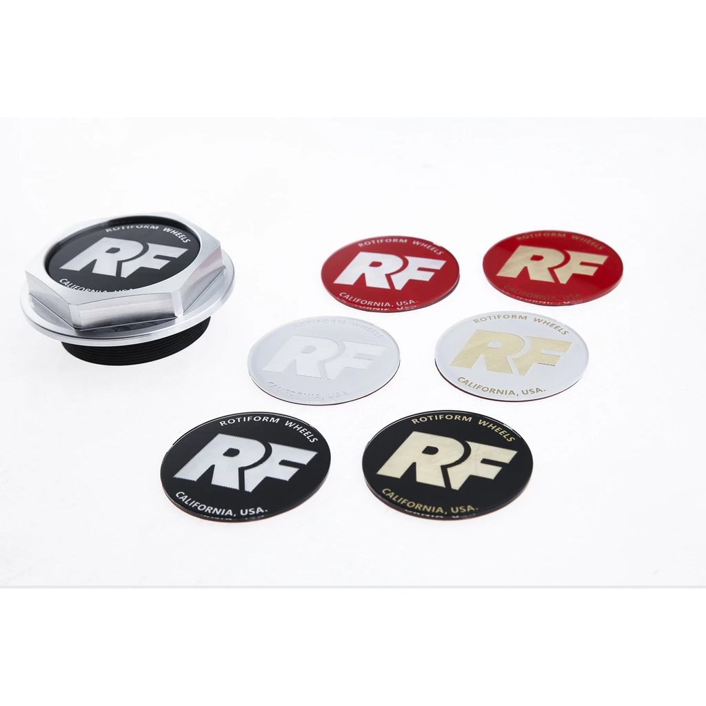 Rotiform Hex Center Cap Insert - "RF" Logo - Lowered Lifestyle