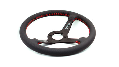 Grip Royal Steering Wheel - Perforated Leather Red Stitch Brute (Official Collab)