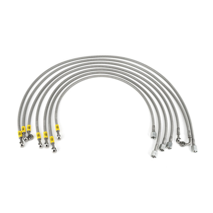 HEL Braided Fuel Injector Lines for Volkswagen Golf MK1 8V (M12 Injectors)